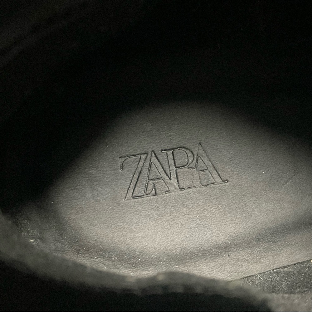 ZARA - Black Leather Dress Casual Chelsea Boots - Picture 11 of 11